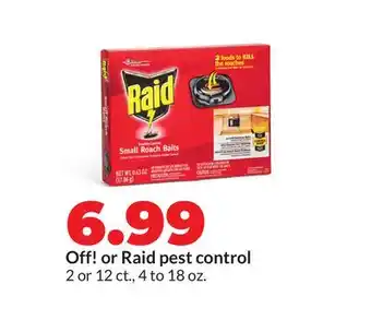 Hy-Vee Off! or Raid pest control offer