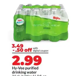 Hy-Vee Hy-Vee purified drinking water offer