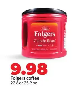 Hy-Vee Folgers coffee offer