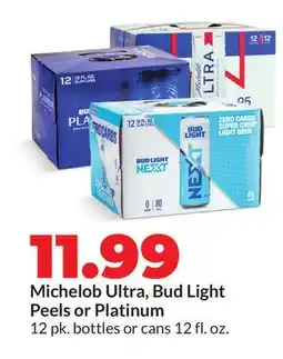 Hy-Vee Michelob Ultra, Bud Light Peels or Platinum offer