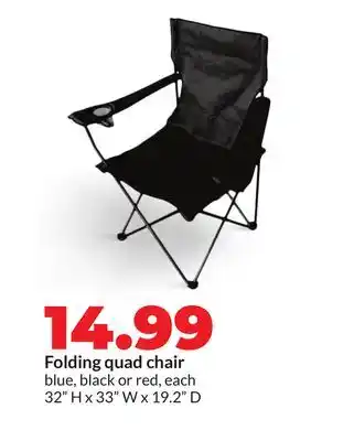 Hy-Vee Folding quad chair offer