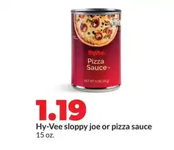 Hy-Vee Hy-Vee sloppy joe or pizza sauce offer