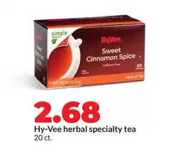 Hy-Vee Hy-Vee herbal specialty tea offer