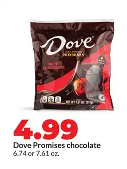 Hy-Vee Dove Promises chocolate offer
