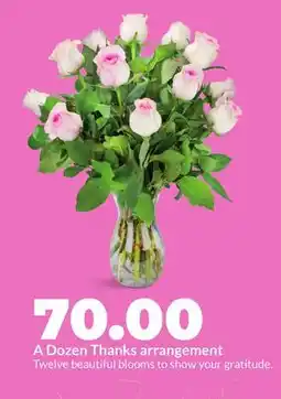 Hy-Vee A Dozen Thanks arrangement offer
