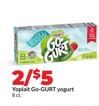 Hy-Vee Yoplait Go-GURT yogurt offer