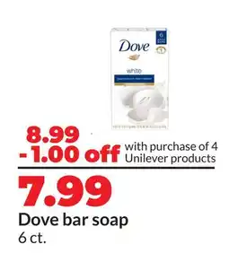 Hy-Vee Dove Bar Soap offer