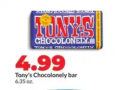 Hy-Vee Tony's Chocolonely bar offer