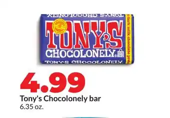 Hy-Vee Tony's Chocolonely bar offer