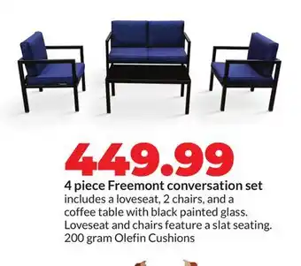 Hy-Vee 4 piece Freemont conversation set offer
