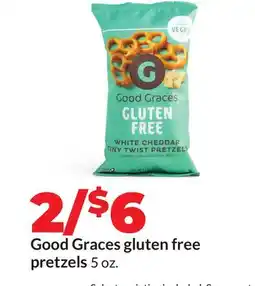 Hy-Vee Good Graces gluten free pretzels offer