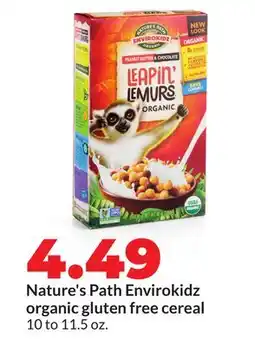 Hy-Vee Nature's Path Envirokidz organic gluten free cereal offer