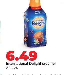 Hy-Vee International Delight creamer offer