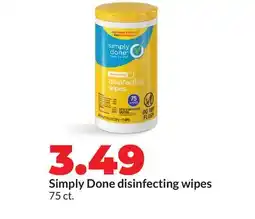 Hy-Vee Simply Done disinfecting wipes offer