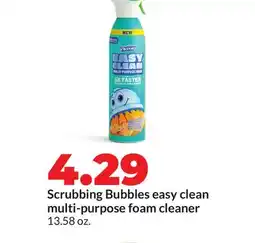 Hy-Vee Scrubbing Bubbles easy clean multi-purpose foam cleaner offer