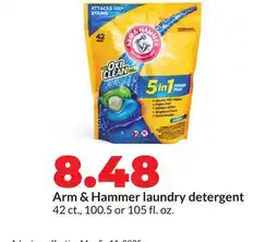 Hy-Vee Arm & Hammer laundry detergent offer