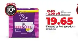 Hy-Vee Depend or Poise products offer