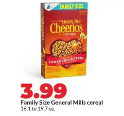 Hy-Vee Family Size General Mills cereal offer