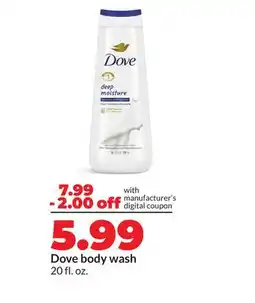 Hy-Vee Dove body wash offer