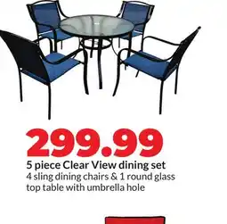 Hy-Vee 5 piece Clear View dining set offer