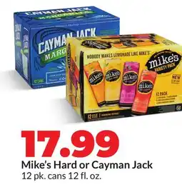 Hy-Vee Mike's Hard or Cayman Jack offer