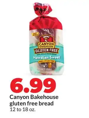 Hy-Vee Canyon Bakehouse gluten free bread offer
