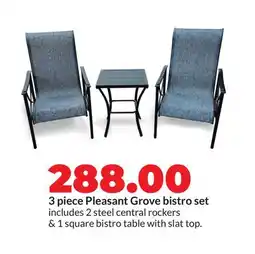Hy-Vee 3 piece Pleasant Grove bistro set offer