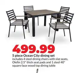 Hy-Vee 5 piece Ocean City dining set offer