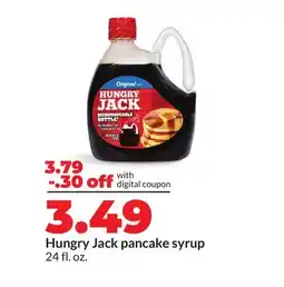 Hy-Vee Hungry Jack pancake syrup offer