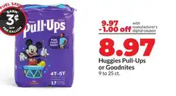 Hy-Vee Huggies Pull-Ups or Goodnites offer