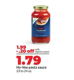 Hy-Vee Hy-Vee pasta sauce offer