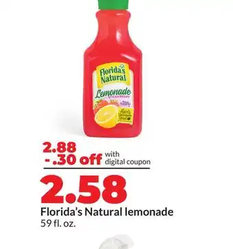Hy-Vee Florida's Natural lemonade offer