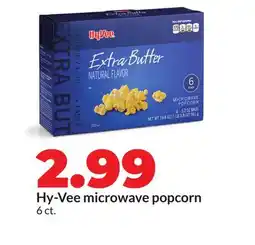 Hy-Vee Hy-Vee microwave popcorn offer