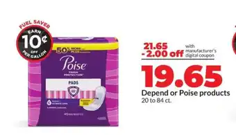 Hy-Vee Poise Pads offer