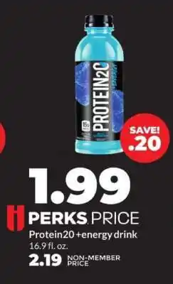 Hy-Vee Protein2o +energy drink offer