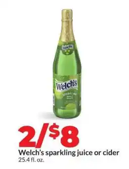 Hy-Vee Welch’s sparkling juice or cider offer