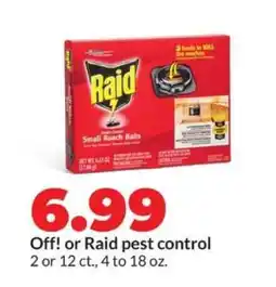 Hy-Vee Raid Small Roach Baits offer