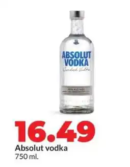 Hy-Vee Absolut Vodka offer