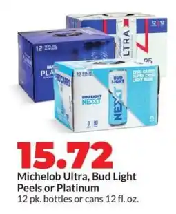 Hy-Vee Michelob Ultra, Bud Light Peels or Platinum offer
