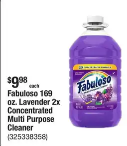The Home Depot Fabuloso 169 oz. Lavender 2x Concentrated Multi Purpose Cleaner offer