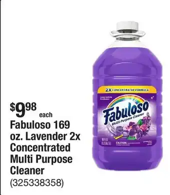 The Home Depot Fabuloso 169 oz. Lavender 2x Concentrated Multi Purpose Cleaner offer