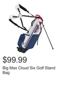 Costco Big Max Cloud Six Golf Stand Bag offer