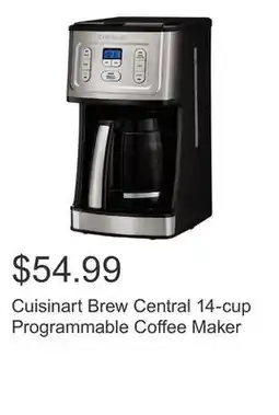 Costco Cuisinart Brew Central 14-cup Programmable Coffee Maker offer