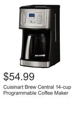 Costco Cuisinart Brew Central 14-cup Programmable Coffee Maker offer