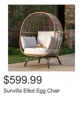 Costco Sunvilla Elliot Egg Chair offer