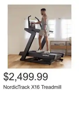Costco NordicTrack X16 Treadmill offer