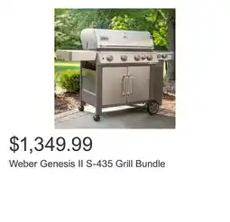 Costco Weber Genesis II S-435 Grill Bundle offer