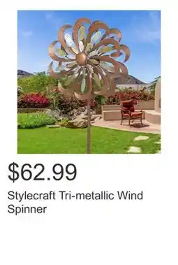Costco Stylecraft Tri-metallic Wind Spinner offer