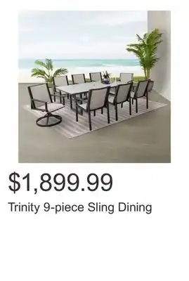 Costco Trinity 9-piece Sling Dining offer