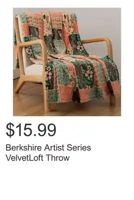 Costco Berkshire Artist Series VelvetLoft Throw offer